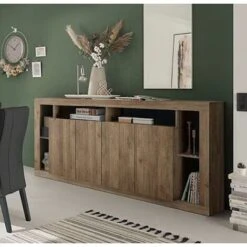 Madia 4 Ante, Finitura Mercure, Made In Italy