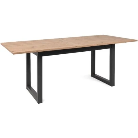 Tavolo Allungabile 160X90X75H QUERCIA ANTRACITE DENVER 50 4 Tavolo Allungabile 160X90X75H QUERCIA ANTRACITE DENVER 50 - immagine 2