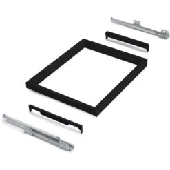 Emuca Kit Cassetto Portascarpe E Telaio Con Guide A Chiusura Morbida Per Armadio, Regolabile, Modulo 600mm, Nero Testurizzato -Vendite HOMCOM || VIDAXL || Songmics 88783747 4