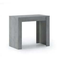 Skraut Home - Consolle Tavolo Allungabile Fino A 140 Cm, Colore CEMENTO, Dimensioni Chiuso: 90x50x78 Cm. -Vendite HOMCOM || VIDAXL || Songmics 89371595 3