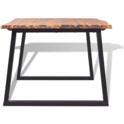 Tavolo Per Sala Da Pranzo In Legno Massello Di Acacia 200x90 Cm VidaXL -Vendite HOMCOM || VIDAXL || Songmics 8998577 4