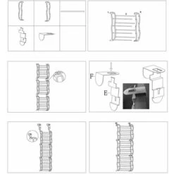 Scarpiera Salvaspazio Portascarpe Da Appendere Scarpiera 36 Paia Shoe Rack -Vendite HOMCOM || VIDAXL || Songmics 9030857 5