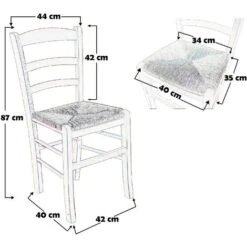 Sedia Paesana Paglia Noce 11 Sedia Paesana Paglia Noce -Vendite HOMCOM || VIDAXL || Songmics 90527434 5
