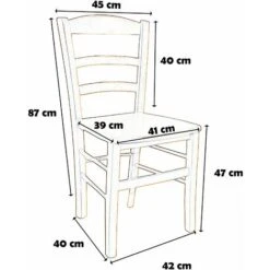 Sedia Paesana Massello Noce -Vendite HOMCOM || VIDAXL || Songmics 90530452 4
