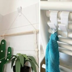 LITZEE Ganci Per Accappatoio Da Bagno Confezione Da 8 Ganci Per Scaldasalviette Per Bagno Cucina Toilette -Vendite HOMCOM || VIDAXL || Songmics 90638715 4