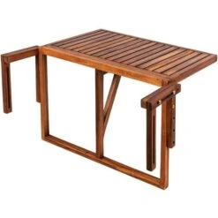PrixPrime - Autentico Tavolo Con Ripiano Pieghevole In Legno Di Teak 60x40 Cm -Vendite HOMCOM || VIDAXL || Songmics 90821397 5