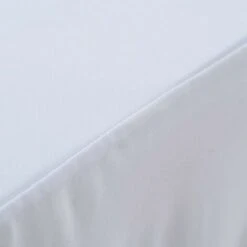 VIDAXL Copertura Elastica Per Tavolo Con Gonna 2pz 120x6,5x74cm Bianco -Vendite HOMCOM || VIDAXL || Songmics 90950023 3