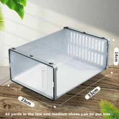 Confezione Da 6 Scatole Per Scarpe Impilabili In Plastica ABS Trasparente, Scarpe Per Scarpe, Organizer Per Scarpe, Armadio, Scarpiera, Cassetto, Scatola Per Scarpe A Conchiglia -Vendite HOMCOM || VIDAXL || Songmics 91208712 3