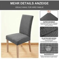 Fodere Per Sedie Da Pezzo Coprisedie Da Pranzo Elasticizzate Protezioni Per Sedie Moderne Rimovibili Lavabili Per Banchetti Per Ufficio Decorazione Per Feste Di Nozze -Vendite HOMCOM || VIDAXL || Songmics 91722484 3