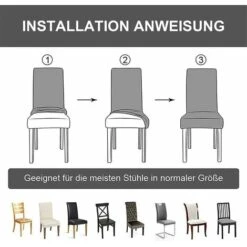 Fodere Per Sedie Da Pezzo Coprisedie Da Pranzo Elasticizzate Protezioni Per Sedie Moderne Rimovibili Lavabili Per Banchetti Per Ufficio Decorazione Per Feste Di Nozze -Vendite HOMCOM || VIDAXL || Songmics 91722484 4