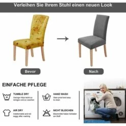 Fodere Per Sedie Da Pezzo Coprisedie Da Pranzo Elasticizzate Protezioni Per Sedie Moderne Rimovibili Lavabili Per Banchetti Per Ufficio Decorazione Per Feste Di Nozze -Vendite HOMCOM || VIDAXL || Songmics 91722484 5