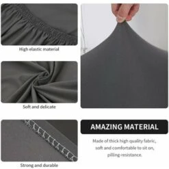 Fodera Per Poltrona Trasformabile Elasticizzata Facile Da Installare E Lavare, Fodera Per Sedia Con Braccioli Chesterfield Fodera Per Poltrona Per Bancone Bar Soggiorno Sala Riunioni,Gray 10 Fodera Per Poltrona Trasformabile Elasticizzata Facile Da Installare E Lavare, Fodera Per Sedia Con Braccioli Chesterfield Fodera Per Poltrona Per Bancone Bar Soggiorno Sala Riunioni,Gray -Vendite HOMCOM || VIDAXL || Songmics 92050198 4