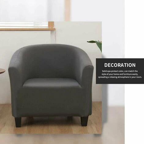 Fodera Per Poltrona Trasformabile Elasticizzata Facile Da Installare E Lavare, Fodera Per Sedia Con Braccioli Chesterfield Fodera Per Poltrona Per Bancone Bar Soggiorno Sala Riunioni,Gray 7 Fodera Per Poltrona Trasformabile Elasticizzata Facile Da Installare E Lavare, Fodera Per Sedia Con Braccioli Chesterfield Fodera Per Poltrona Per Bancone Bar Soggiorno Sala Riunioni,Gray - immagine 5