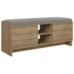 Panca Scarpiera Noce Zulla Con Cuscino E 2 Ante -Vendite HOMCOM || VIDAXL || Songmics 92746558 4