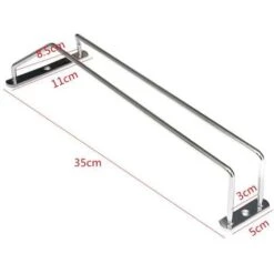 None Portabottiglie Da Appendere Portabottiglie In Acciaio Inossidabile Addensato Da 35 Cm