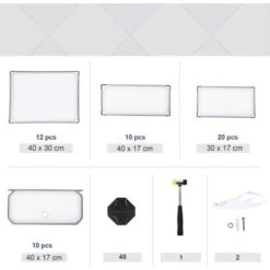 Songmics Scarpiera Componibile, Scaffale Modulare Con 10 Scomparti, Armadio Fai Da Te Mobiletto Portaoggetti, Bianco -Vendite HOMCOM || VIDAXL || Songmics 94215019 5