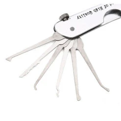 Set Di Grimaldelli 7 In 1 Set Di Grimaldelli Pieghevoli In Acciaio Inossidabile Con Chiave, Kit Di Allenamento Compatto Per Principianti, Professionisti -Vendite HOMCOM || VIDAXL || Songmics 94712925 4