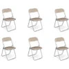 Dmora Set Di Sei Sedie Pieghevoli, Colore Sabbia, Misure 43 X 47 X 78 Cm -Vendite HOMCOM || VIDAXL || Songmics 95146729 1