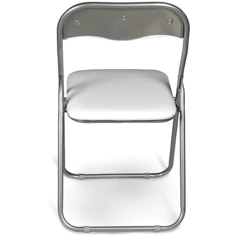 Dmora Set Di Sei Sedie Pieghevoli, Colore Bianco, Misure 43 X 47 X 78 Cm 6 Dmora Set Di Sei Sedie Pieghevoli, Colore Bianco, Misure 43 X 47 X 78 Cm - immagine 4