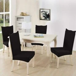 Set Di 6 Coprisedia Elasticizzati Universali - Moderni - Neri 8 Set Di 6 Coprisedia Elasticizzati Universali - Moderni - Neri -Vendite HOMCOM || VIDAXL || Songmics 95548362 2