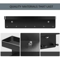 Portachiavi Da Parete In Metallo, Portachiavi Da Parete, Appendiabiti Da Parete, Appendiabiti Da Parete, Appendiabiti Da Porta, Appendiabiti Da Parete, Per Soggiorno, Bagno E Cucina, Con 6 Ganci -Vendite HOMCOM || VIDAXL || Songmics 95785761 3