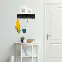 Portachiavi Da Parete In Metallo, Portachiavi Da Parete, Appendiabiti Da Parete, Appendiabiti Da Parete, Appendiabiti Da Porta, Appendiabiti Da Parete, Per Soggiorno, Bagno E Cucina, Con 6 Ganci -Vendite HOMCOM || VIDAXL || Songmics 95785761 4