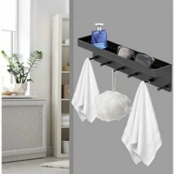 Portachiavi Da Parete In Metallo, Portachiavi Da Parete, Appendiabiti Da Parete, Appendiabiti Da Parete, Appendiabiti Da Porta, Appendiabiti Da Parete, Per Soggiorno, Bagno E Cucina, Con 6 Ganci -Vendite HOMCOM || VIDAXL || Songmics 95785761 5