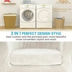 Velvet Club Fodera Per Poltrona Set Di Due Pezzi Fodera Elastica Per Poltrona Soggiorno Poltrona Fodera Per Poltrona Poltrona Per Poltrona Con Fodera Per Cuscino (Beige) 11 Velvet Club Fodera Per Poltrona Set Di Due Pezzi Fodera Elastica Per Poltrona Soggiorno Poltrona Fodera Per Poltrona Poltrona Per Poltrona Con Fodera Per Cuscino (Beige) -Vendite HOMCOM || VIDAXL || Songmics 95788538 5