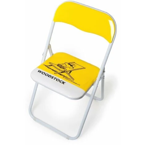 Excelsa 48923 Peanuts Sedia Pieghevole Woodstock, Metallo, Giallo 3 Excelsa 48923 Peanuts Sedia Pieghevole Woodstock, Metallo, Giallo