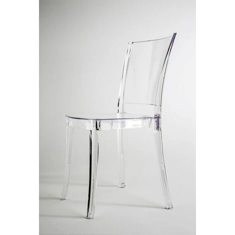 Sedia Trasparente In Policarbonato LUCIENNE - Neutro Opzioni 2° Scelta 6 Sedia Trasparente In Policarbonato LUCIENNE - Neutro Opzioni 2° Scelta - immagine 4