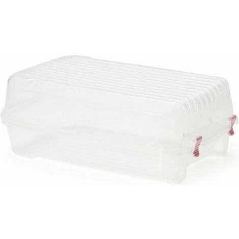 Scatole Per Scarpe, Impilabili Con Connettori In Plastica, Pieghevoli, Plastica Solida Traspirante Trasparente 3 Scatole Per Scarpe, Impilabili Con Connettori In Plastica, Pieghevoli, Plastica Solida Traspirante Trasparente