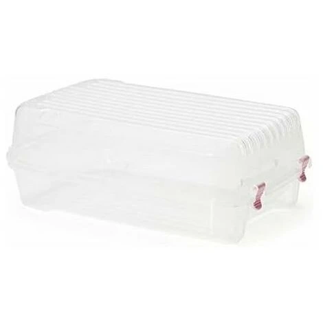 Scatole Per Scarpe, Impilabili Con Connettori In Plastica, Pieghevoli, Plastica Solida Traspirante Trasparente 4 Scatole Per Scarpe, Impilabili Con Connettori In Plastica, Pieghevoli, Plastica Solida Traspirante Trasparente - immagine 2