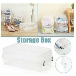 Scatole Per Scarpe, Impilabili Con Connettori In Plastica, Pieghevoli, Plastica Solida Traspirante Trasparente 11 Scatole Per Scarpe, Impilabili Con Connettori In Plastica, Pieghevoli, Plastica Solida Traspirante Trasparente -Vendite HOMCOM || VIDAXL || Songmics 96221699 5