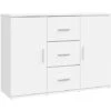 Credenza Bianca 91x29,5x65 Cm In Legno Multistrato VidaXL -Vendite HOMCOM || VIDAXL || Songmics 96362229 1