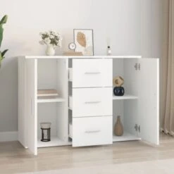 Credenza Bianca 91x29,5x65 Cm In Legno Multistrato VidaXL 10 Credenza Bianca 91x29,5x65 Cm In Legno Multistrato VidaXL -Vendite HOMCOM || VIDAXL || Songmics 96362229 4