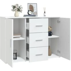 Credenza Bianca 91x29,5x65 Cm In Legno Multistrato VidaXL 11 Credenza Bianca 91x29,5x65 Cm In Legno Multistrato VidaXL -Vendite HOMCOM || VIDAXL || Songmics 96362229 5