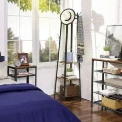 VASAGLE Appendiabiti Per Cappotto, Portabiti Con 3 Ripiani, Scaffale Con Ganci E Barra Appendiabiti, Struttura In Ferro Da SONGMICS -Vendite HOMCOM || VIDAXL || Songmics 96922793 2