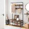 VASAGLE Appendiabiti In Stile Industriale Con Panca E Ripiani Portaoggetti, Appendiabiti Di Grandi Dimensioni Per Cappotti E Cappelli, Multifunzione, Struttura In Ferro Stabile Da SONGMICS 1 VASAGLE Appendiabiti In Stile Industriale Con Panca E Ripiani Portaoggetti, Appendiabiti Di Grandi Dimensioni Per Cappotti E Cappelli, Multifunzione, Struttura In Ferro Stabile Da SONGMICS -Vendite HOMCOM || VIDAXL || Songmics 96922893 1