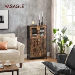 VASAGLE Mobiletto Multiuso, Armadietto, Credenza, Ripiano Regolabile, Mobile Da Bagno, Struttura In Acciaio, Per Salotto Cucina, Stile Industriale, Marrone Vintage E Nero Da SONGMICS 8 VASAGLE Mobiletto Multiuso, Armadietto, Credenza, Ripiano Regolabile, Mobile Da Bagno, Struttura In Acciaio, Per Salotto Cucina, Stile Industriale, Marrone Vintage E Nero Da SONGMICS -Vendite HOMCOM || VIDAXL || Songmics 96923295 2