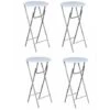 Tavoli Da Bar Set 4 Pz Con Ripiano In MDF Bianco 2 Tavoli Da Bar Set 4 Pz Con Ripiano In MDF Bianco -Vendite HOMCOM || VIDAXL || Songmics 97213188 1