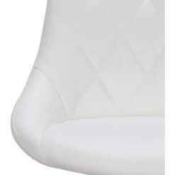 Set 2 Sgabelli Cucina Seduta Pelle Imbottita Sgabello Girevole Casa Bar Bianco -Vendite HOMCOM || VIDAXL || Songmics 97314859 2