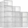 Scatole Per Scarpe Da 12 Pacchi, Contenitori Per Scarpe Impilabili In Plastica Trasparente, Contenitori Per Scarpiere Con Apertura Frontale A Cassetto -Vendite HOMCOM || VIDAXL || Songmics 97317045 1