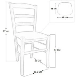 Sedia Legno Paesana Noce Scuro Con Seduta Imbottita Ecopellerosso -Vendite HOMCOM || VIDAXL || Songmics 97466604 5