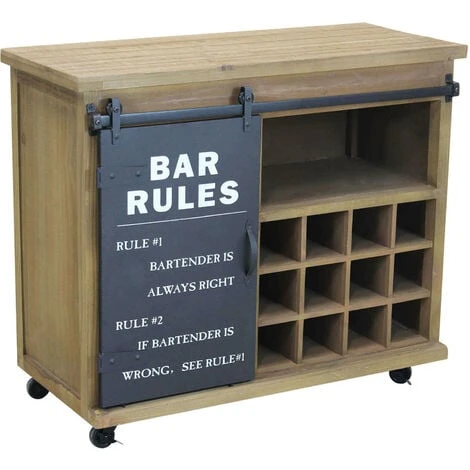 Mobile Credenza Madia Da Interno Bar In Acciaio E Legno Con Ruote Scomparto A 12 Posti Per Bottiglie E Anta Scorrevole No Rules 3 Mobile Credenza Madia Da Interno Bar In Acciaio E Legno Con Ruote Scomparto A 12 Posti Per Bottiglie E Anta Scorrevole No Rules