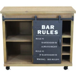 Mobile Credenza Madia Da Interno Bar In Acciaio E Legno Con Ruote Scomparto A 12 Posti Per Bottiglie E Anta Scorrevole No Rules 11 Mobile Credenza Madia Da Interno Bar In Acciaio E Legno Con Ruote Scomparto A 12 Posti Per Bottiglie E Anta Scorrevole No Rules -Vendite HOMCOM || VIDAXL || Songmics 98488749 5