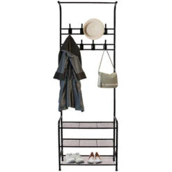 Bigzzia Appendiabiti 3 In 1 Metallo Con 16 Ganci Rimovibili, Appendiabiti Per Scarpe, Vestiti, Ombrello, Nero 11 Bigzzia Appendiabiti 3 In 1 Metallo Con 16 Ganci Rimovibili, Appendiabiti Per Scarpe, Vestiti, Ombrello, Nero -Vendite HOMCOM || VIDAXL || Songmics 98925576 5