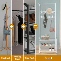 Bigzzia Appendiabiti 3 In 1 Metallo Con 16 Ganci Rimovibili, Appendiabiti Per Scarpe, Vestiti, Ombrello, Bianco 9 Bigzzia Appendiabiti 3 In 1 Metallo Con 16 Ganci Rimovibili, Appendiabiti Per Scarpe, Vestiti, Ombrello, Bianco -Vendite HOMCOM || VIDAXL || Songmics 98925656 3
