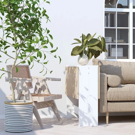 Homcom Tavolo Da Pranzo Moderno Salvaspazio Bianco Rovere, 103x76x73.5cm 7 Homcom Tavolo Da Pranzo Moderno Salvaspazio Bianco Rovere, 103x76x73.5cm - immagine 5